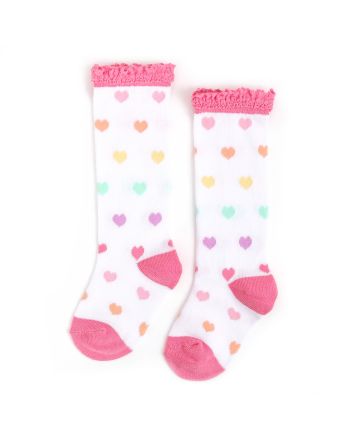 Sweetheart Lace Top Knee High Socks